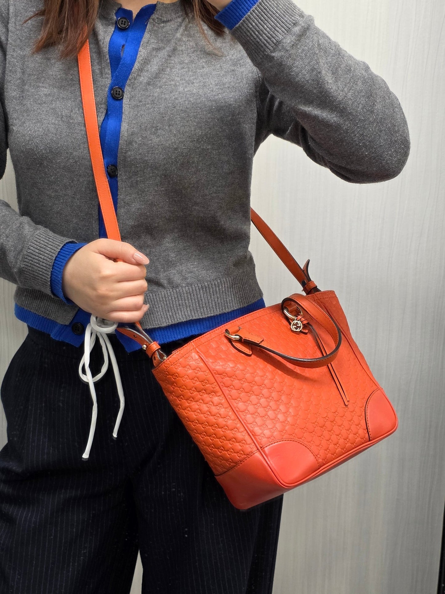 Gucci Microguccissima Leather 2Way Tote Bag (Pre-Owned)