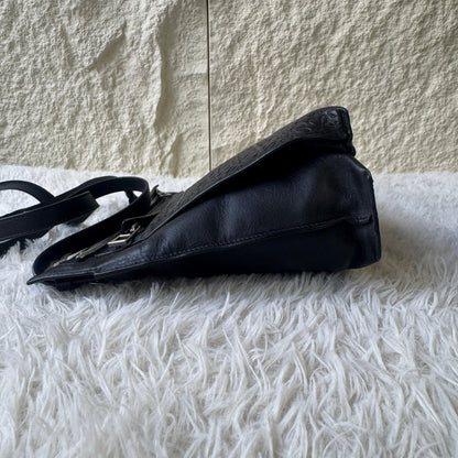 Loewe Anagram Embossed Leather Shoulder Bag (Pre-Owned)