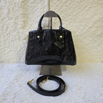 Louis Vuitton Montaigne BB Monogram Vernis Bag (Pre-Owned)