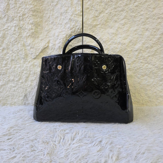 Louis Vuitton Montaigne BB Monogram Vernis Bag (Pre-Owned)