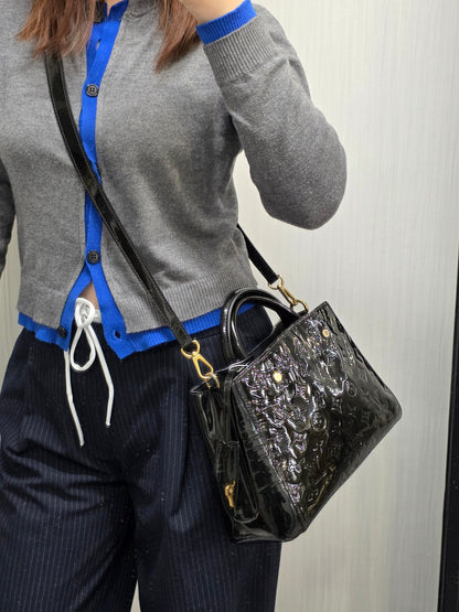 Louis Vuitton Montaigne BB Monogram Vernis Bag (Pre-Owned)