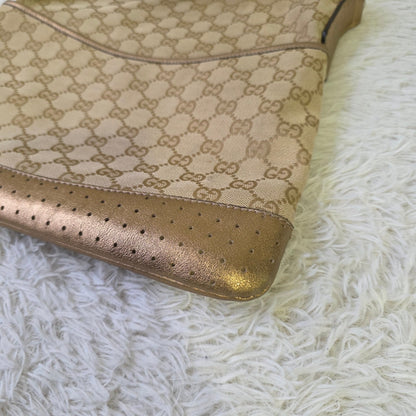Gucci GG Canvas Shoulder Bag Beige (Pre-owned)
