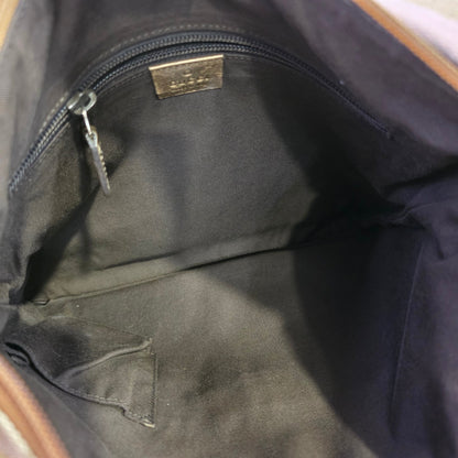 Gucci GG Canvas Shoulder Bag Beige (Pre-owned)