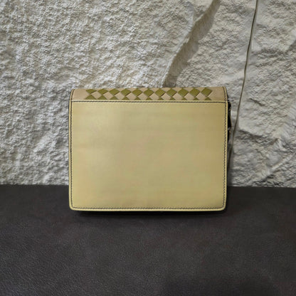 Bottega Veneta Intrecciato Jeweled Chain Shoulder Bag (Pre-Owned)