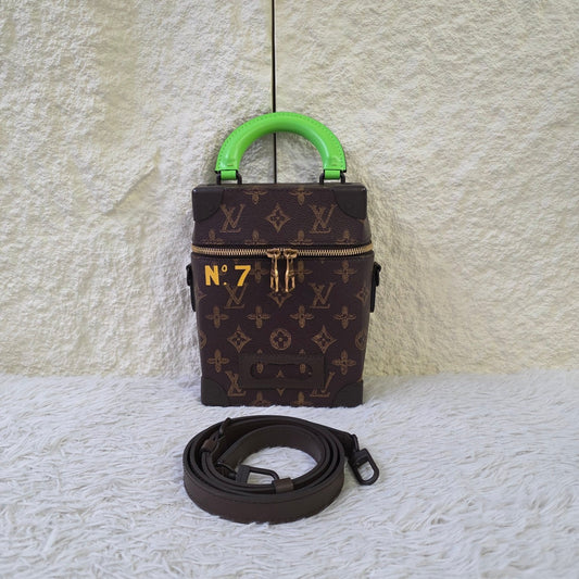 Louis Vuitton Monogram Mini Trunk Top Handle Crossbody Bag (Pre-Owned)