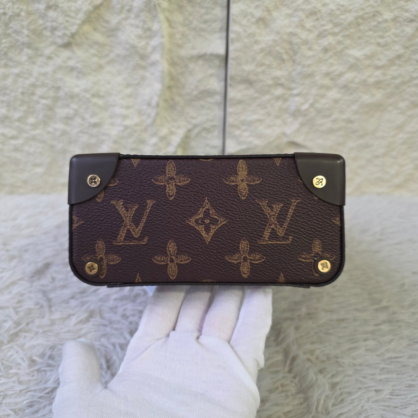 Louis Vuitton Monogram Mini Trunk Top Handle Crossbody Bag (Pre-Owned)