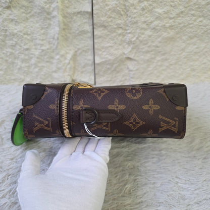 Louis Vuitton Monogram Mini Trunk Top Handle Crossbody Bag (Pre-Owned)