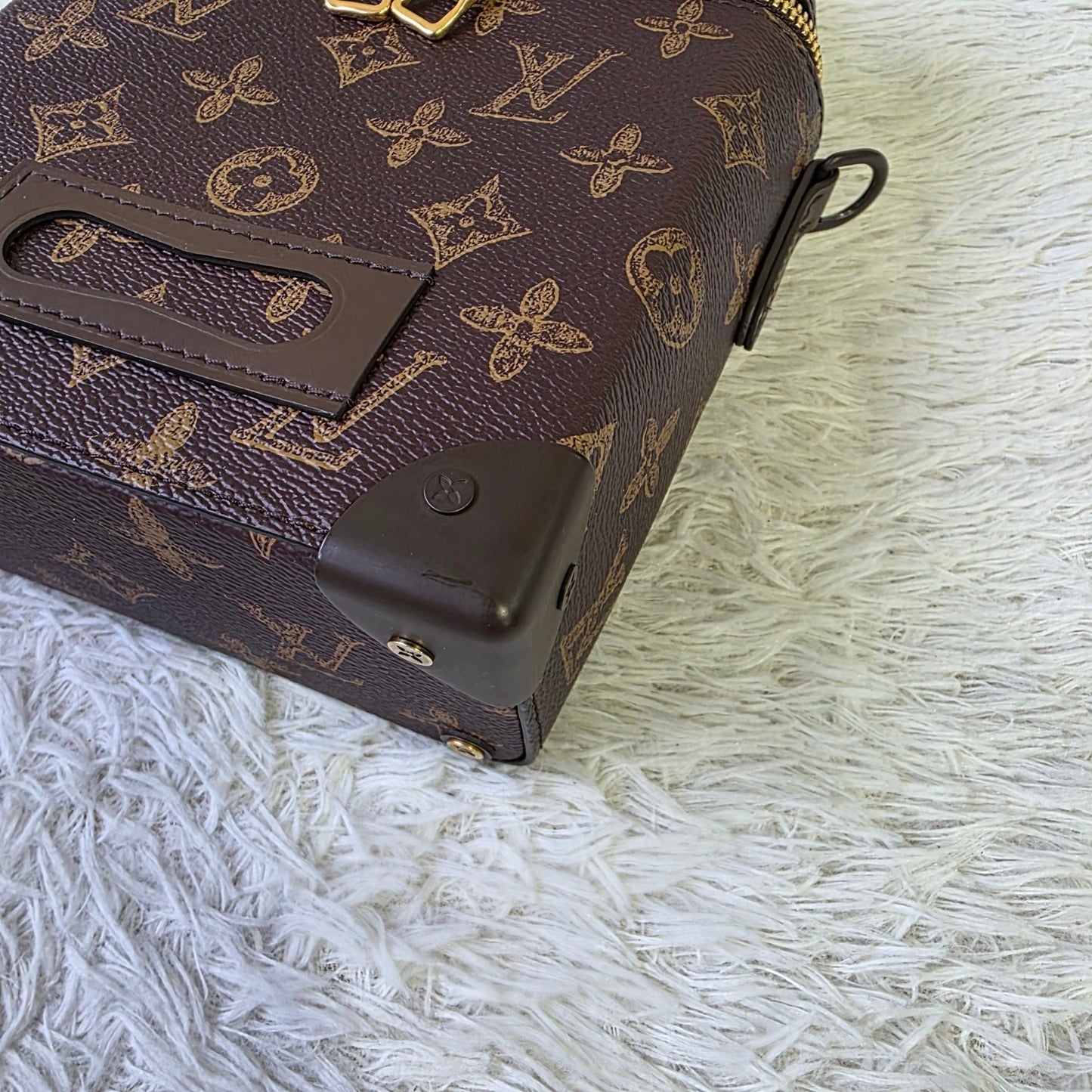Louis Vuitton Monogram Mini Trunk Top Handle Crossbody Bag (Pre-Owned)