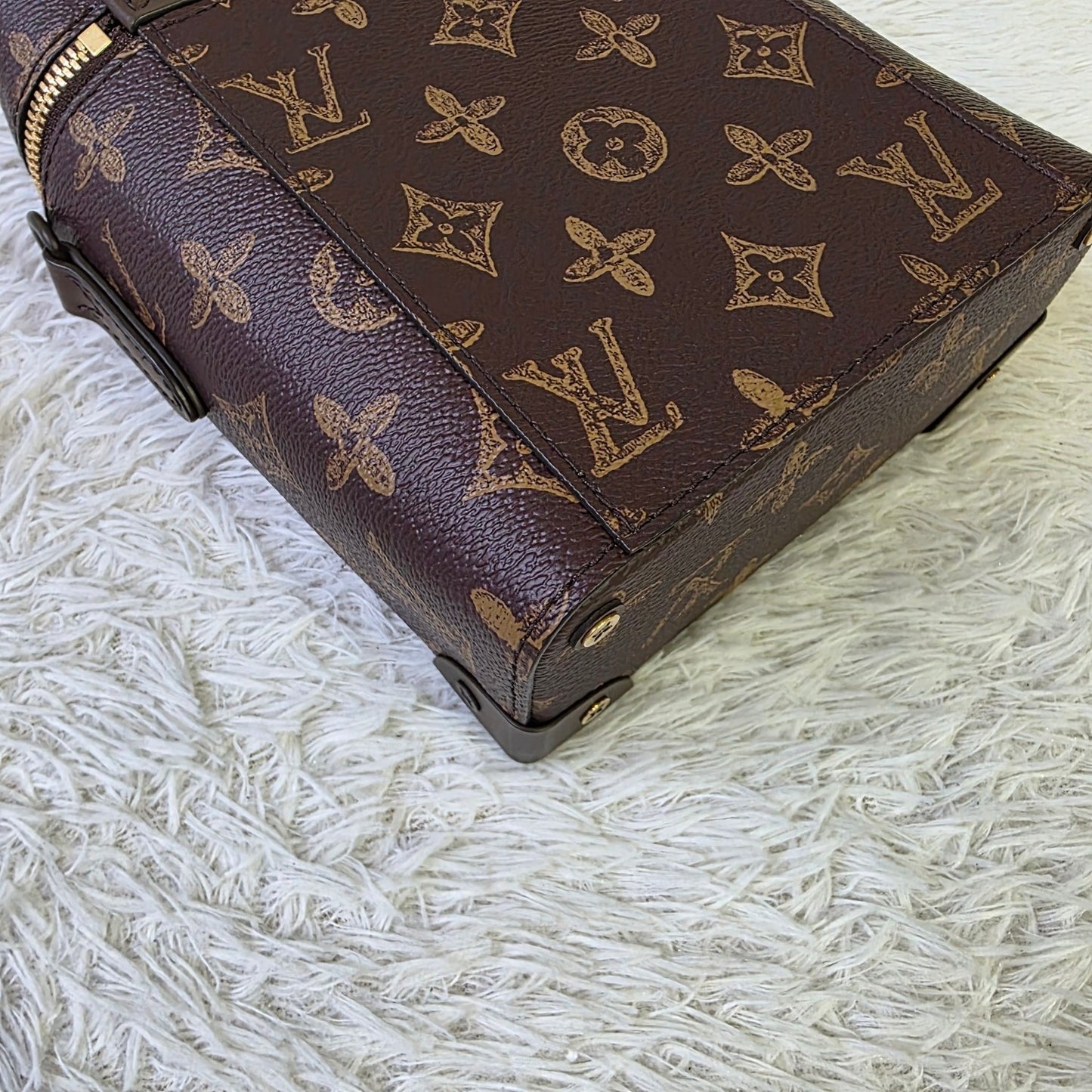 Louis Vuitton Monogram Mini Trunk Top Handle Crossbody Bag (Pre-Owned)