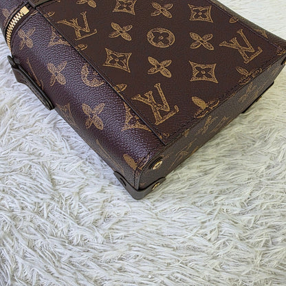 Louis Vuitton Monogram Mini Trunk Top Handle Crossbody Bag (Pre-Owned)