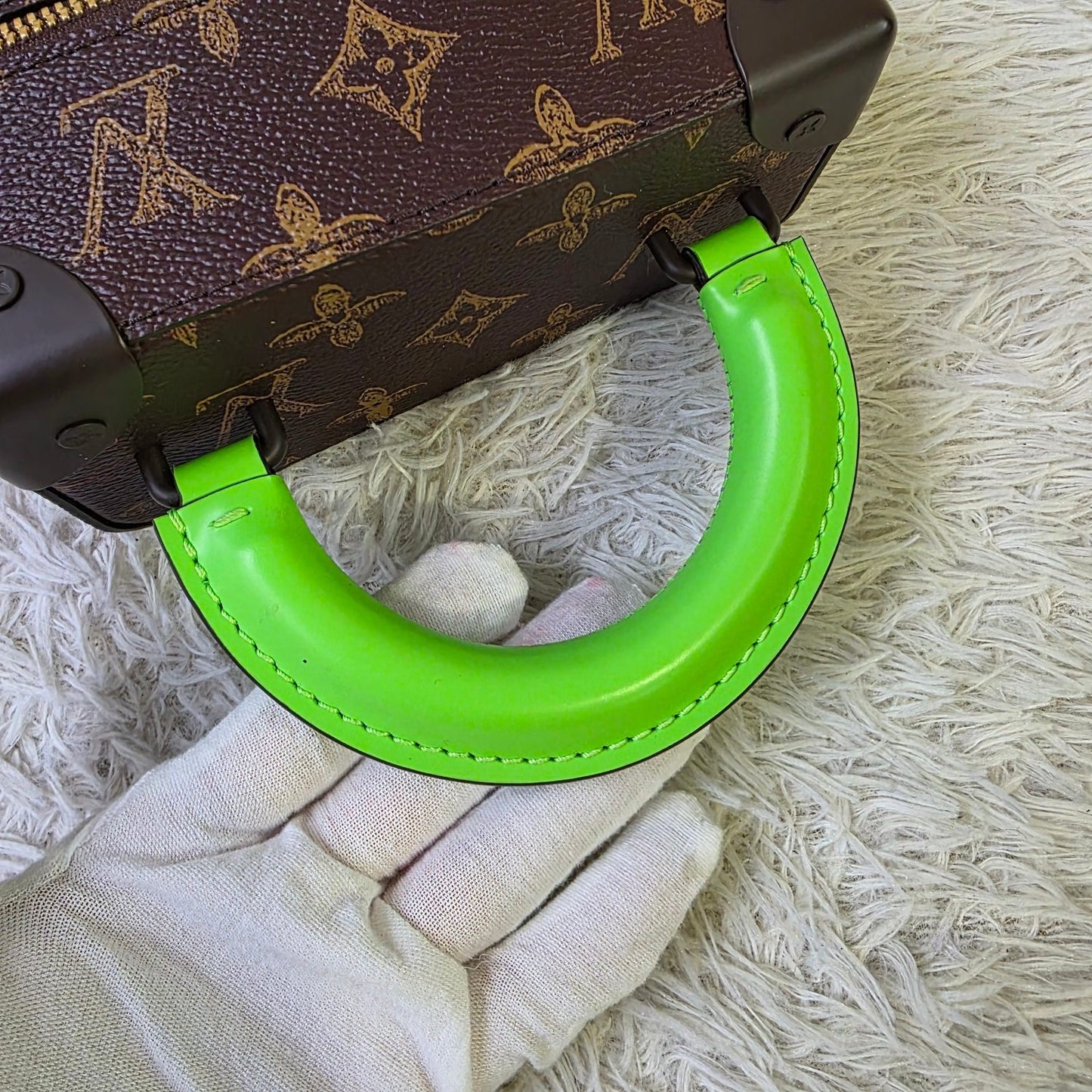Louis Vuitton Monogram Mini Trunk Top Handle Crossbody Bag (Pre-Owned)