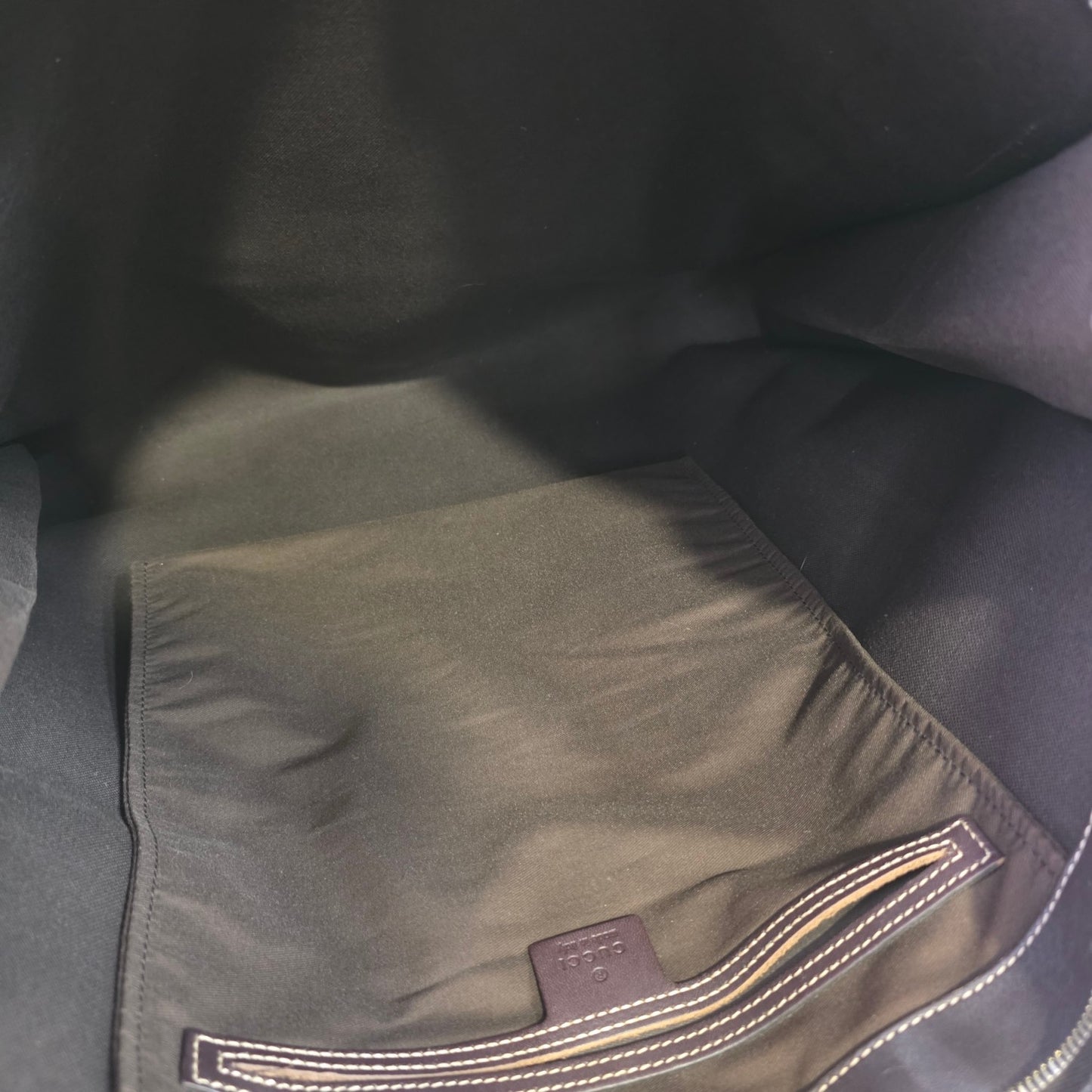 Gucci GG Supreme Canvas Large Tote Bag Brown (Pre-Owned)