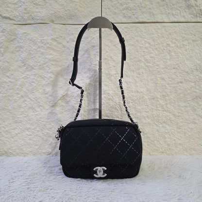 Chanel Quilted 2Way Travel Shoulder Bag Set (Pre-Owned)