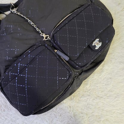 Chanel Quilted 2Way Travel Shoulder Bag Set (Pre-Owned)