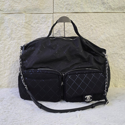 Chanel Quilted 2Way Travel Shoulder Bag Set (Pre-Owned)