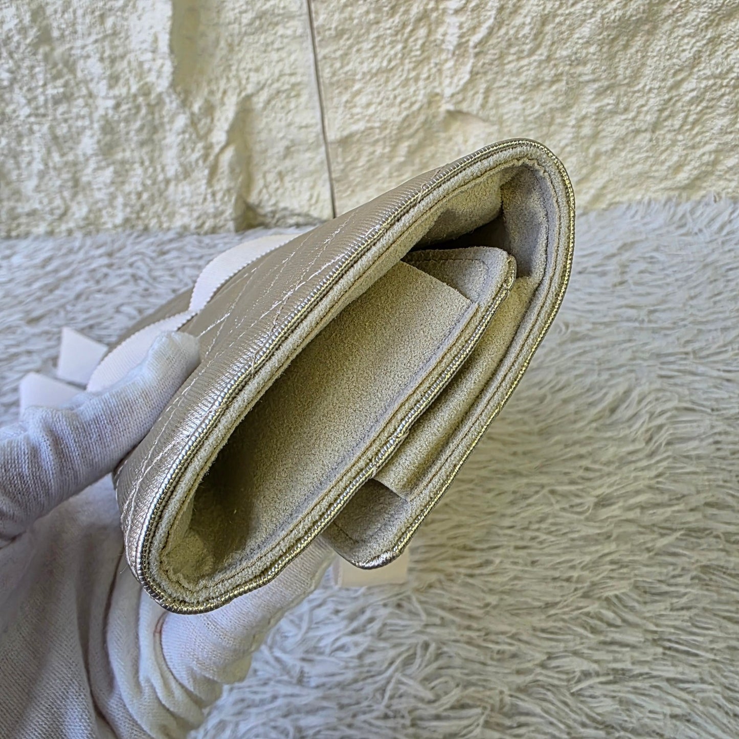 Chanel Quilted Ribbon Clutch Bag (Pre-Owned)