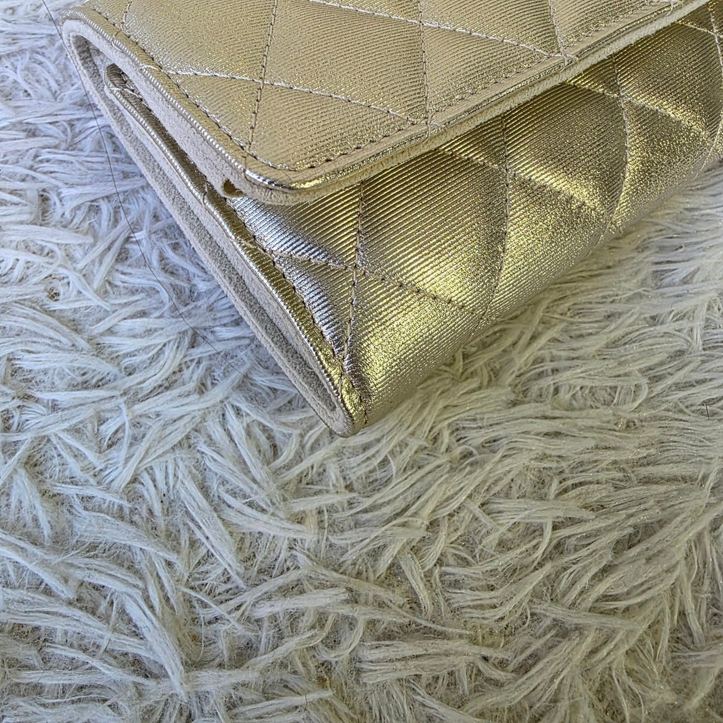Chanel Quilted Ribbon Clutch Bag (Pre-Owned)