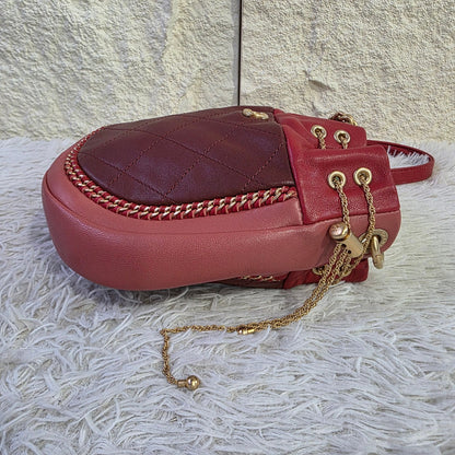 Chanel Quilted Chain Drawstring Bucket Bag (Pre-Owned)