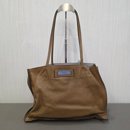 Prada Soft Leather Tote Bag (Pre-Owned)