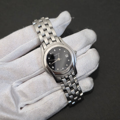 Gucci Diamond Index Stainless Steel Watch (Pre-Owned)