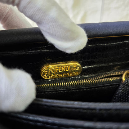 Fendi Minimal Leather Shoulder Bag (Pre-Owned)