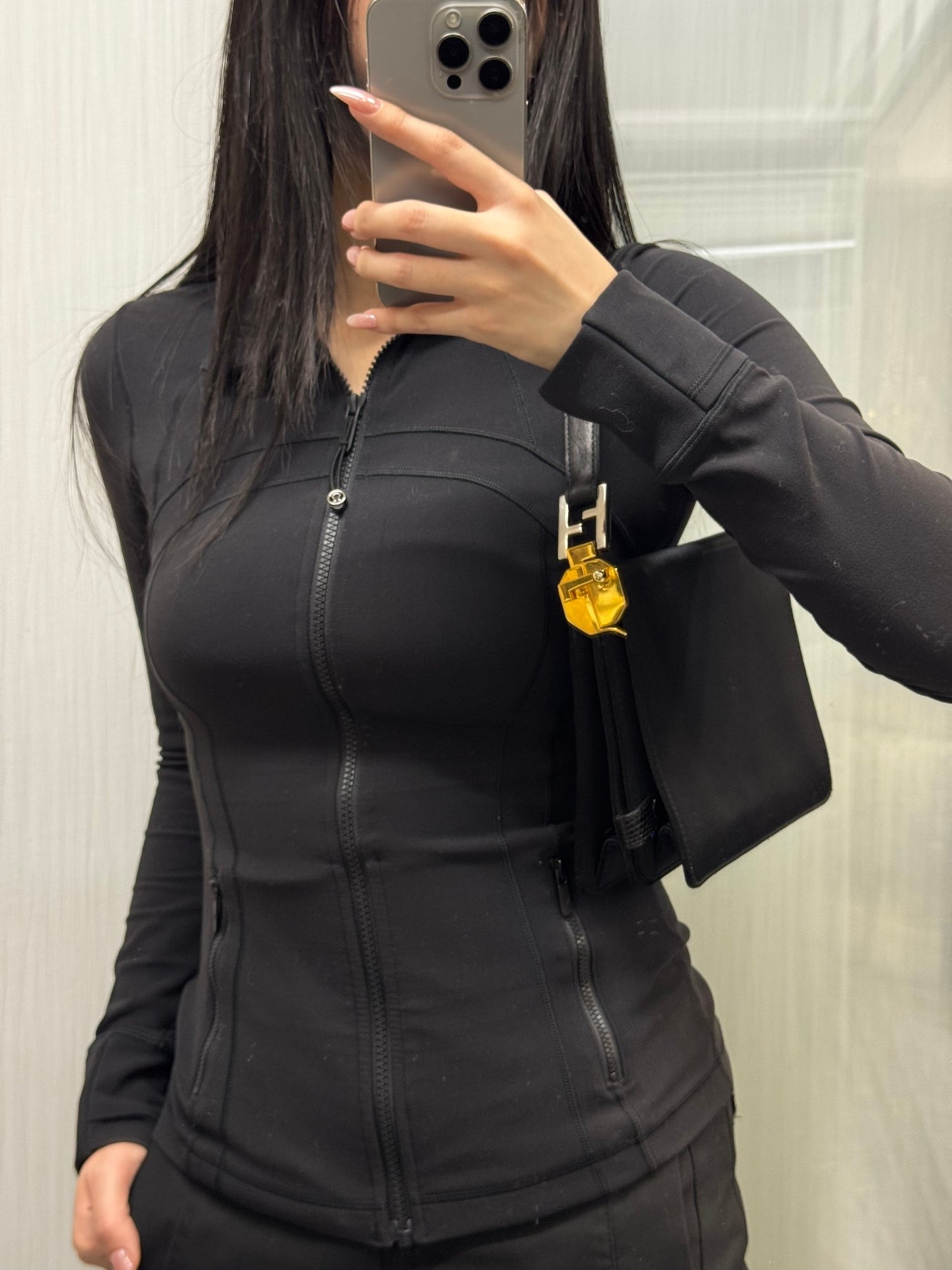 Fendi Minimal Leather Shoulder Bag (Pre-Owned)