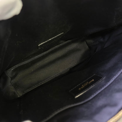Saint Laurent Puffer Quilted Leather Pouch (Pre-Owned)