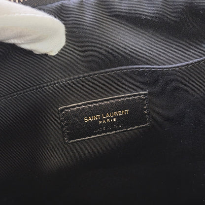 Saint Laurent Puffer Quilted Leather Pouch (Pre-Owned)