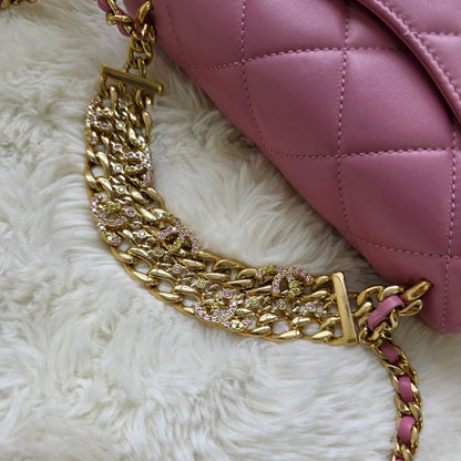 Chanel Crystal CC Chain Flap Bag (Pre-Owned)