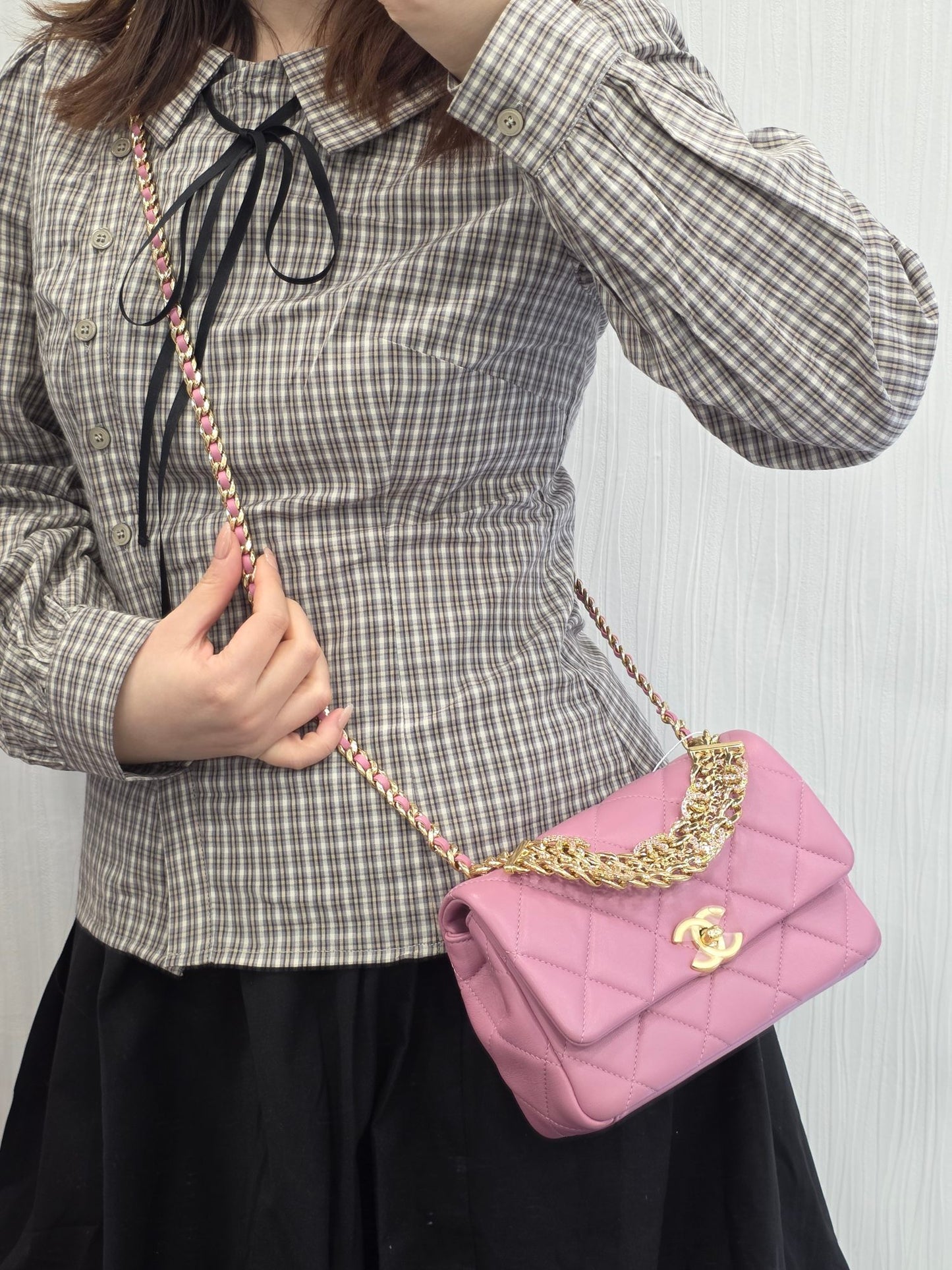 Chanel Crystal CC Chain Flap Bag (Pre-Owned)