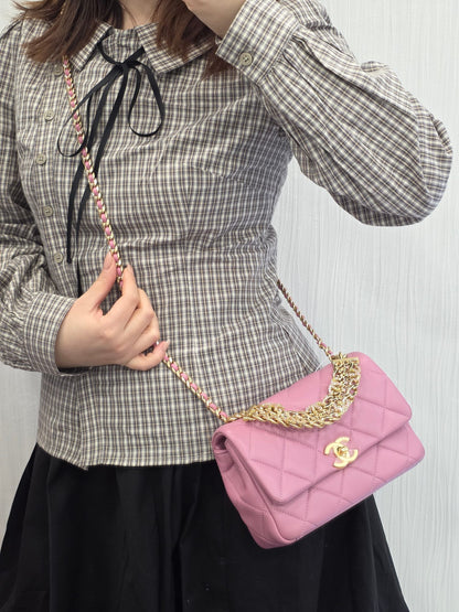 Chanel Crystal CC Chain Flap Bag (Pre-Owned)