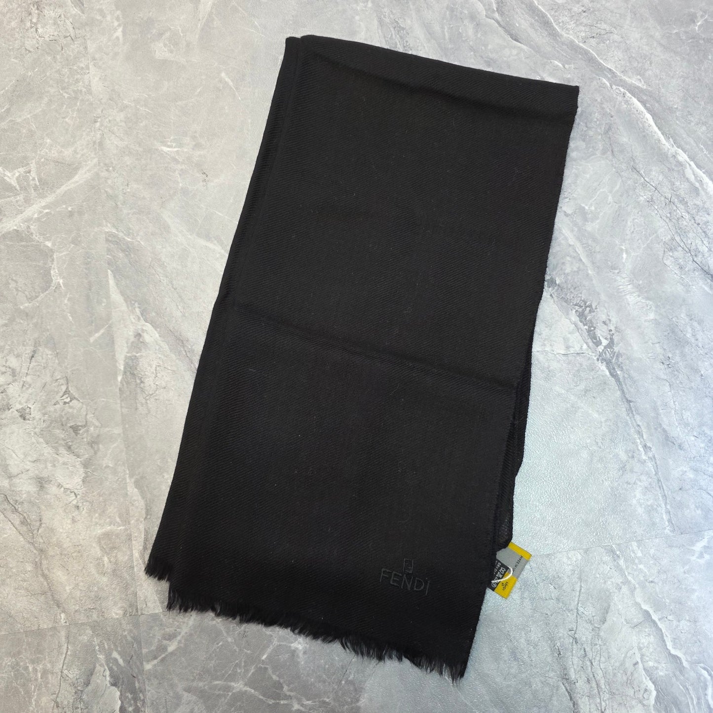 Fendi Logo Wool Scarf (Pre-Owned)