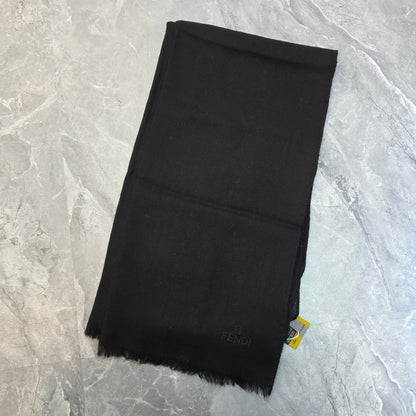 Fendi Logo Wool Scarf (Pre-Owned)