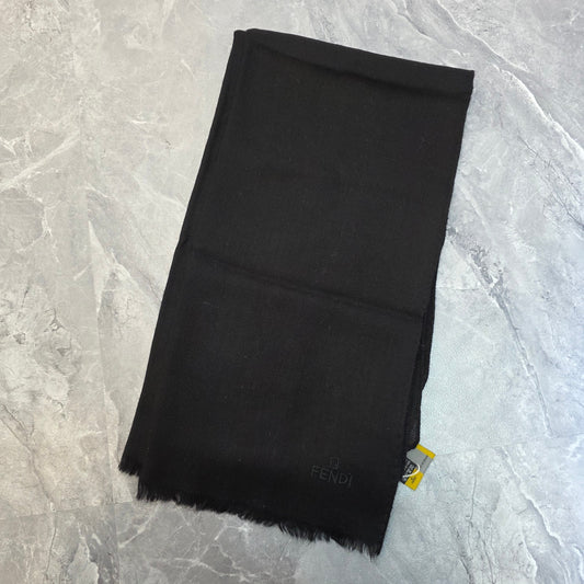 Fendi Logo Wool Scarf (Pre-Owned)