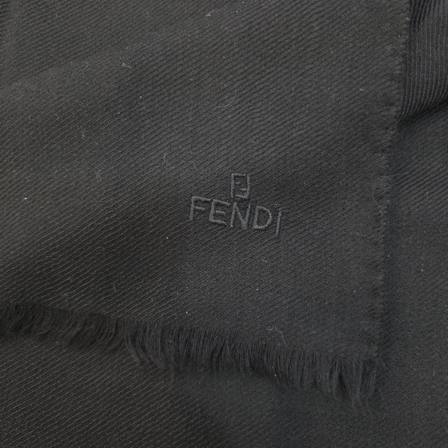 Fendi Logo Wool Scarf (Pre-Owned)