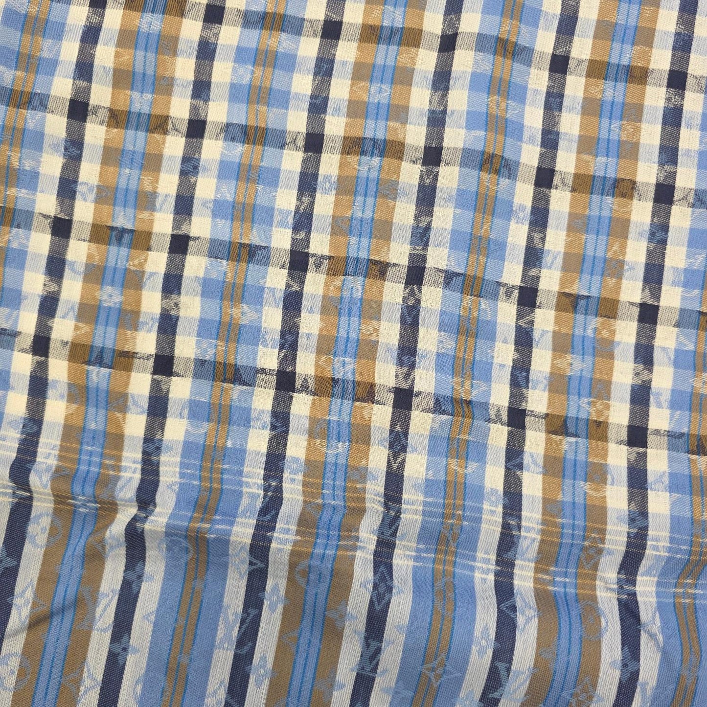 Louis Vuitton Monogram Check Fringe Scarf (Pre-Owned)