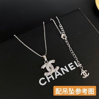 Chanel CC Logo Pendant Chain Necklace (Pre-Owned)
