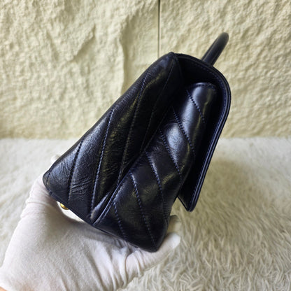 Chanel Chevron Top Handle Flap Bag (Pre-Owned)