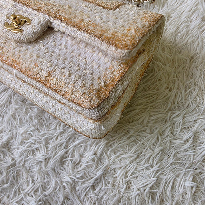 Chanel Tweed Chain Shoulder Bag (Pre-Owned)