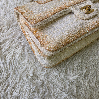 Chanel Tweed Chain Shoulder Bag (Pre-Owned)