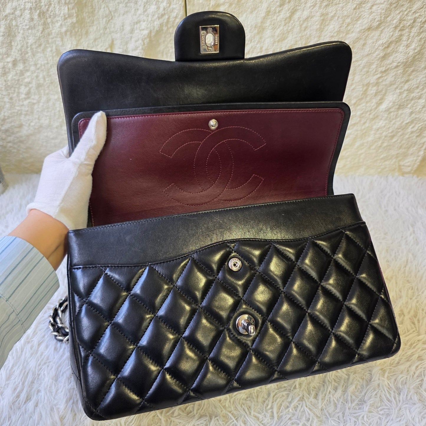 Chanel Classic Double Flap Chain Shoulder Bag (Pre-Owned)