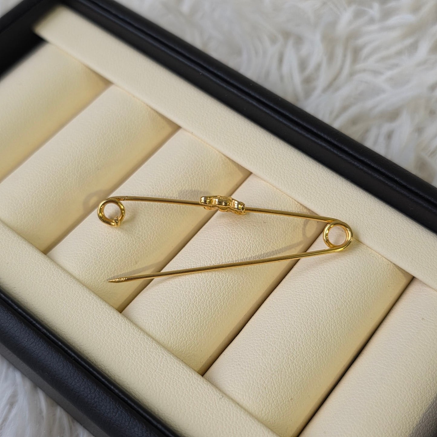 Celine Triomphe Gold-Tone Bangle Bracelet (Pre-Owned)
