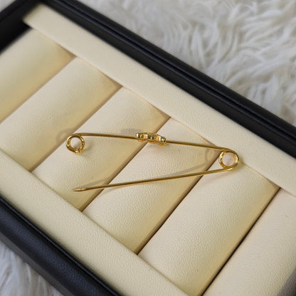Celine Triomphe Gold-Tone Bangle Bracelet (Pre-Owned)