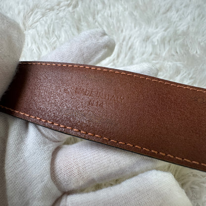 Celine Horse Carriage Buckle Leather Belt (Pre-Owned)