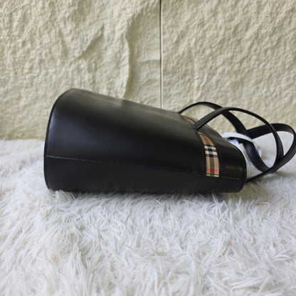 Burberry Vintage Nova Check Leather Mini Tote Bag (Pre-Owned)