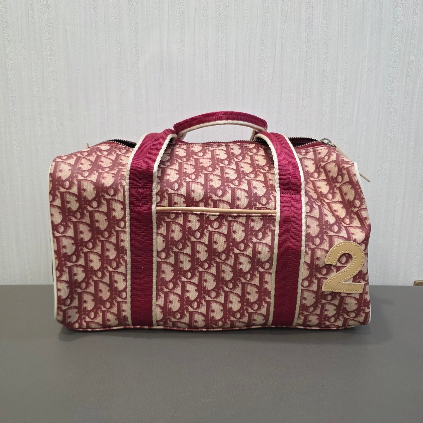 Dior Trotter Canvas Boston Bag (Pre-Owned)
