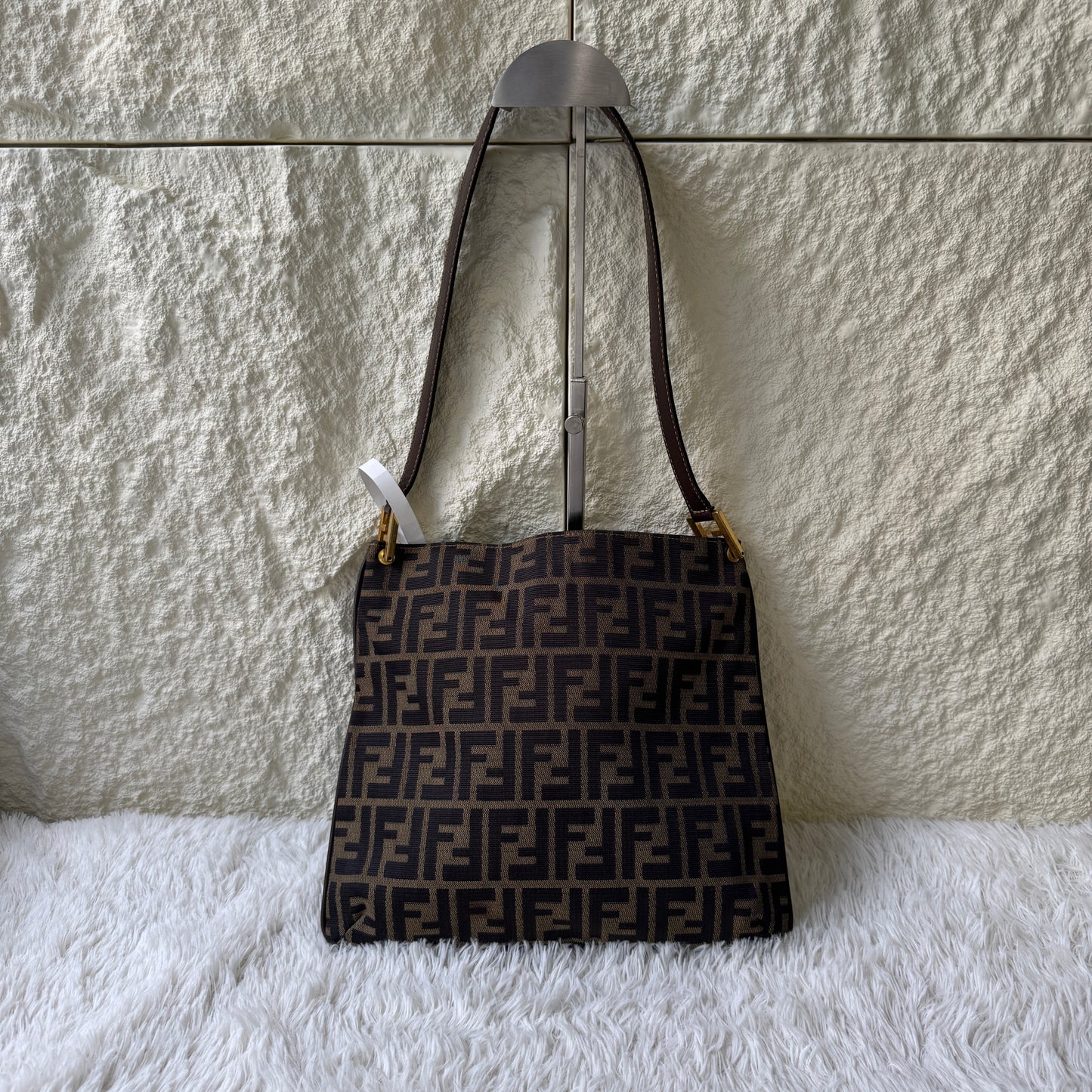 Fendi Zucca Canvas Shoulder Bag (Pre-Owned)