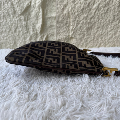 Fendi Zucca Canvas Shoulder Bag (Pre-Owned)