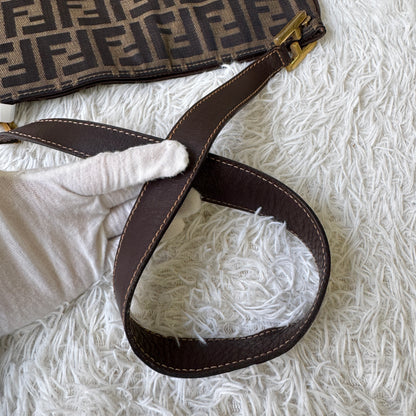 Fendi Zucca Canvas Shoulder Bag (Pre-Owned)