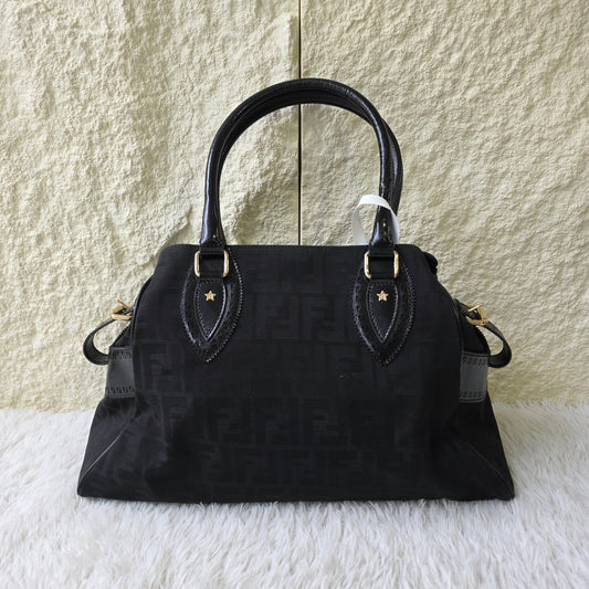 Fendi Zucca Canvas Handbag (Pre-Owned)